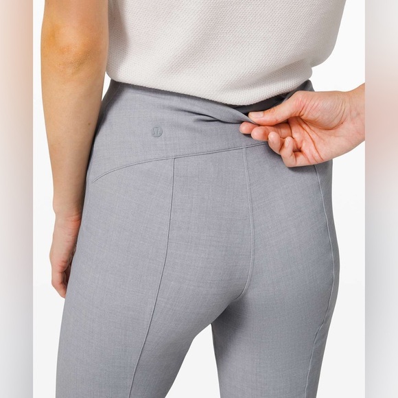 Lululemon Here to There High-Rise 7/8 Pant Crosshatch Texture Magnet Grey Size 6 - Picture 3 of 9